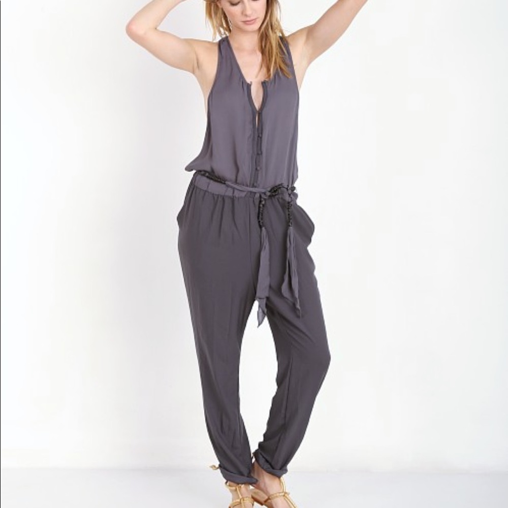 Free people mixed Angelica storm Romper Jumpsuit